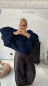 Preview: Ballon Strickpulli - Blau