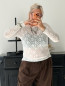 Preview: Longsleeve Spitze - Weiß