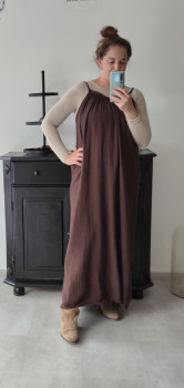 Musselin - Kleid Maxi