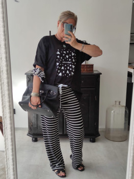 Preview: Streifen Jogpants