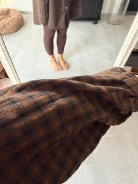 Karo - Bluse Braun